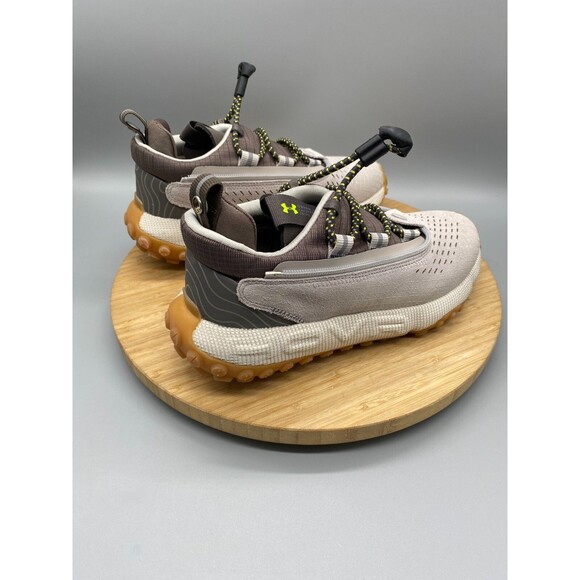 Under Armour Shoes Womans 7.5 Summit Fat Tire Trail Running Beige 3024921 - Picture 3 of 13